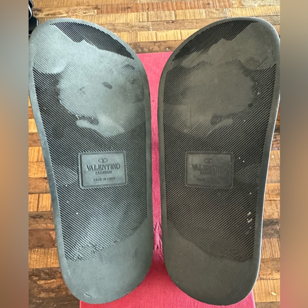 Valentino Rock Stud Rubber Pool Slides (Size 37) - image 2